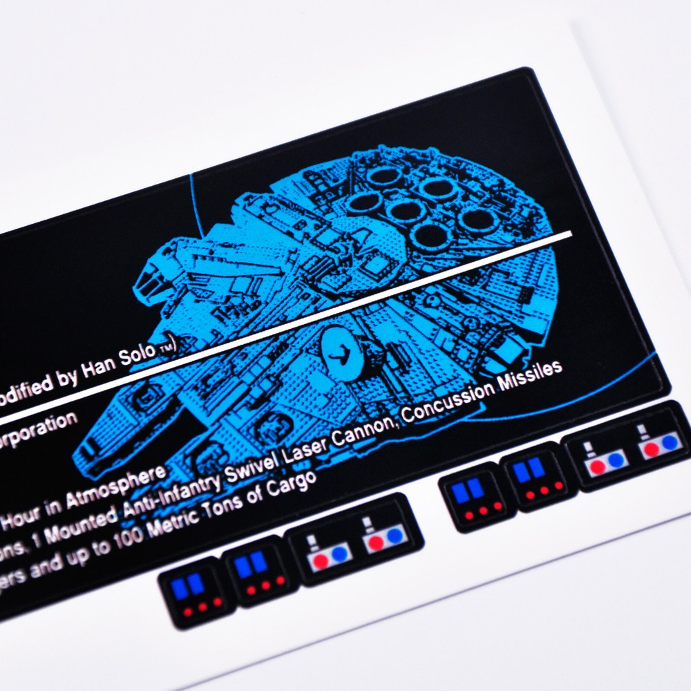 Replacement sticker for set 10179 Precut sticker