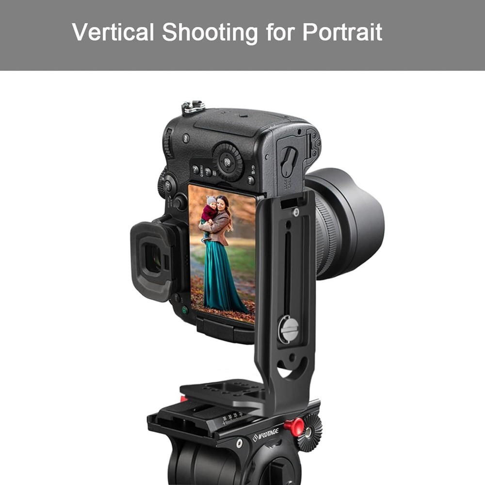 Universal L-Bracket Quick Release Plate for DSLR Camera Arca Swiss Tripod Head