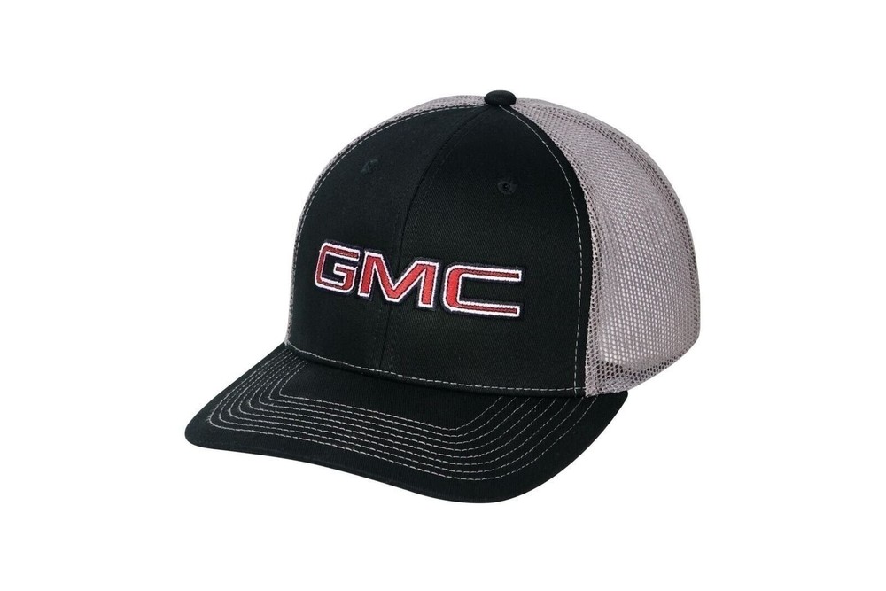 GMC Trucker Snapback Hat - Adjustable Mesh Back Cap - Officially Licensed by GM