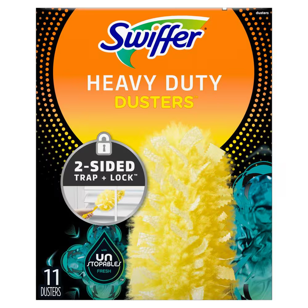 360 Unstopables Multi-Surface Heavy-Duty Fresh Scent Microfiber Duster (11 Refil