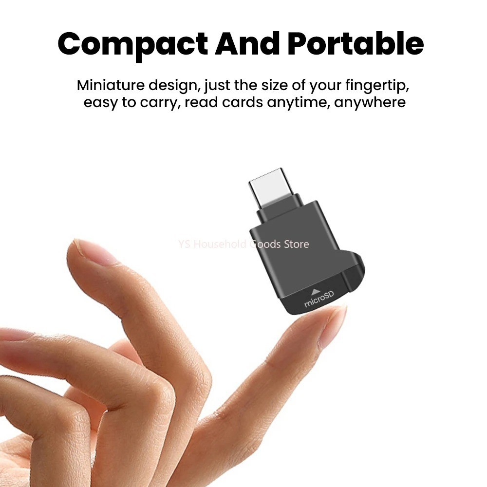 USB-C TF Card Reader Mini Micro SD Adapter Type-C 2.0 Memory Reader iPhone 15/16
