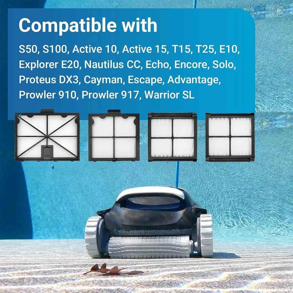 Fine Filter Panels Replacement Part for Dolphin Active 10 , S50, S100
