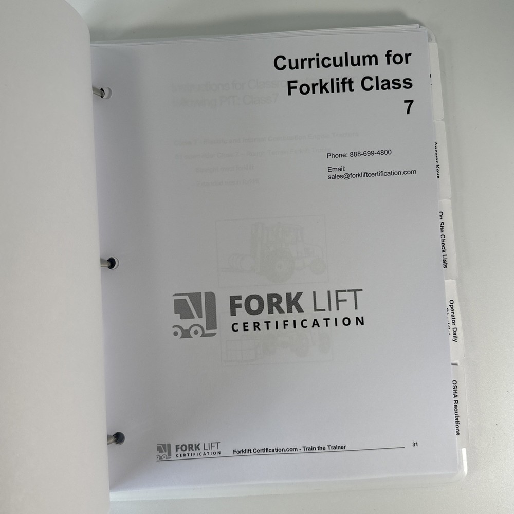 Forklift Certification Kit OSHA Compliant, Complete Train The Trainer Bundle
