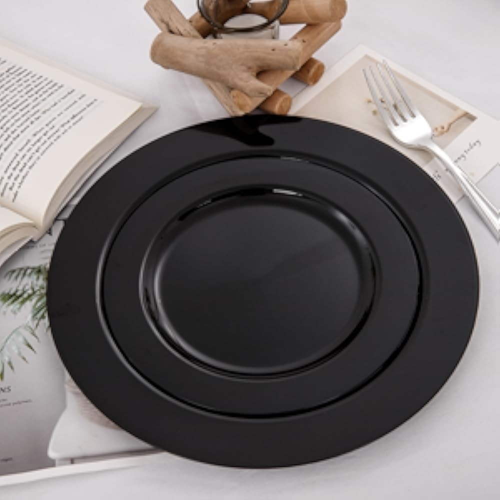 Bla Plastic Plates - Heavy Duty Bla Disposable Plates for 30
