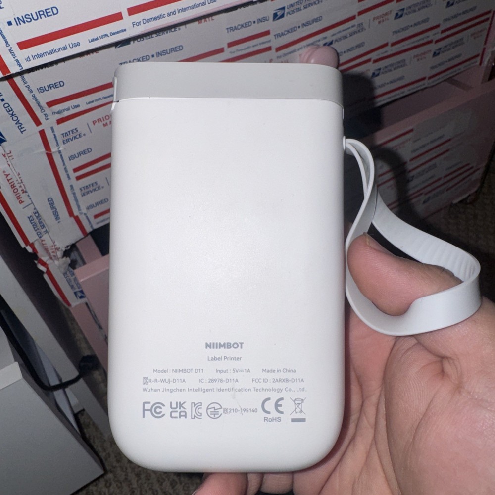 NiiMbot D11 Label Printer, White, 1200mAh, New Open Boxe2