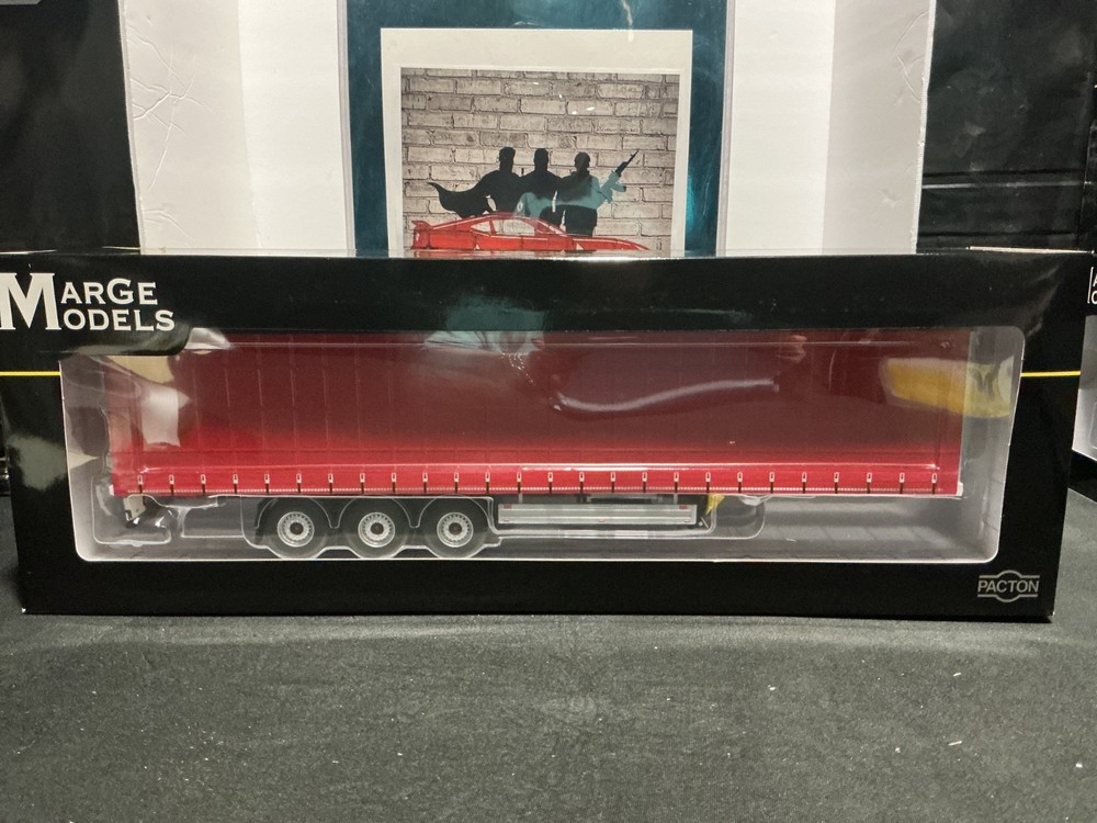 1/32 MARGE MODLES PACTON CONTAINER TRAILER PLAIN RED