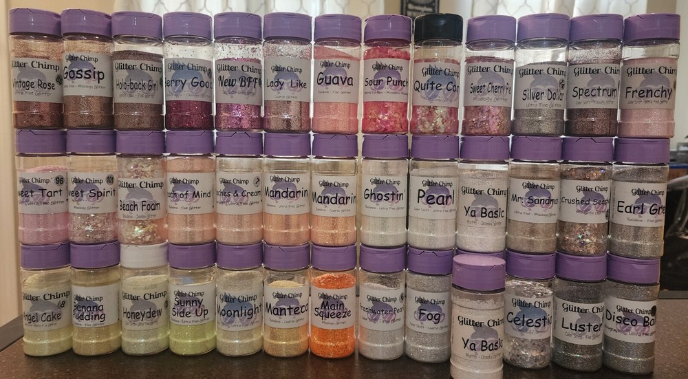 Glitter ~ Whites/Pinks/Silvers/Yellows/Oranges