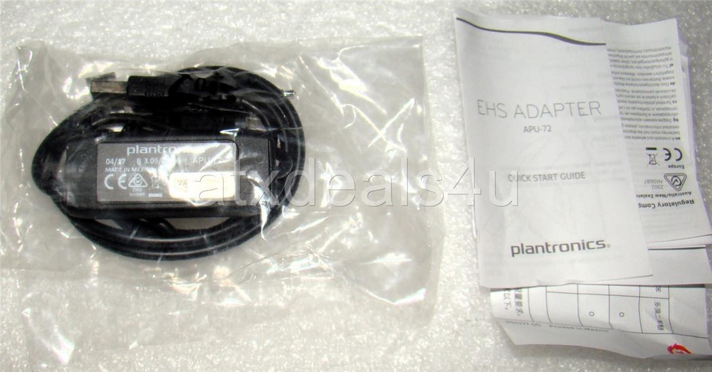 Plantronics APU-72 202578-01 EHS Adapter Hook Switch Cable New