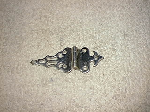 Vintage Ice Box Refrigerator Door Hinge Chrome - Offset Antique