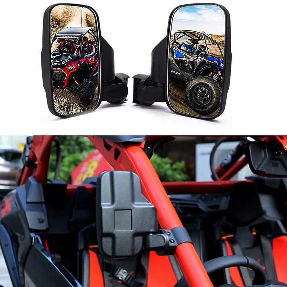 Offroad Rear View Side Mirror Set for ATV UTV Adjustable Driver Passenger