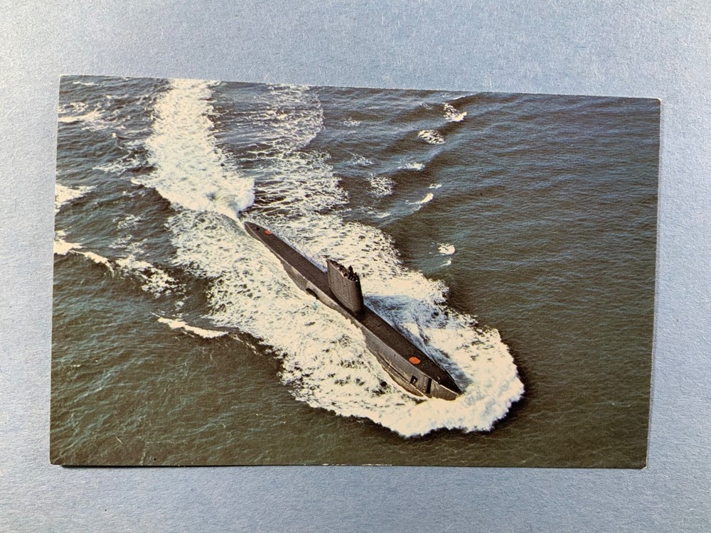 USS Nautilus Submarine Vintage Postcard General Dynamics