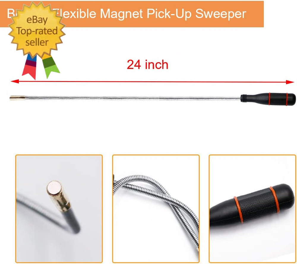 3 Pack Telescoping Magnet Pick-Up Tool Set - Retrieving Telescoping Magnet Picku