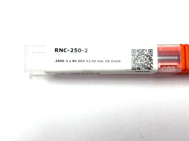 MICRO 100 RNC-250-2 SOLID CARBIDE Engraving Tool 1/4" 90 DEGREE DOUBLE END