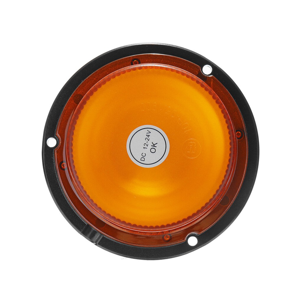 2pcs Rotating LED Flashing Beacon Flexible DIN Pole Mount Tractor Warning Light