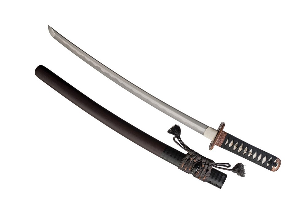 Wakizashi pine crane