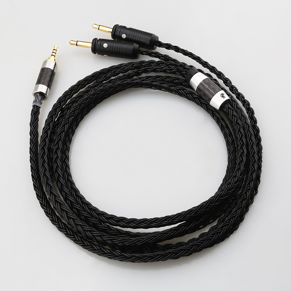 Silver Plated Headphone Cable For Clear Celestee NEW Focal ELEAR French Utopia