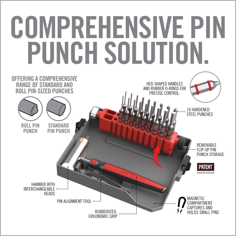 Real Avid Master Bench Block Pro-Kit - Non-Marring Armorers Block, Roll Pin P...