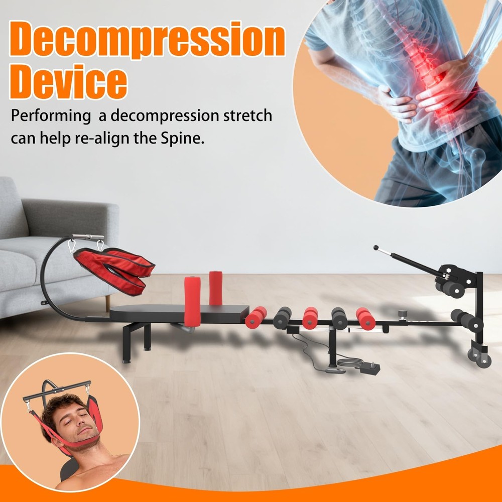 Professional Electric Traction Table, Spinal Cervical Decompression Traction ...