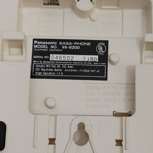 Panasonic Easa-Phone Model VA-8200 Automatic Dialer