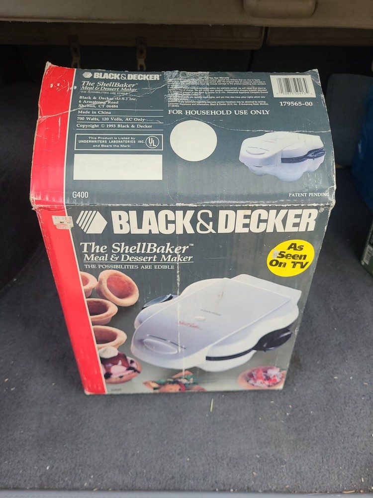 BLACK+DECKER The Shell Baker Meal and Dessert Maker - White: OPEN BOX, Kitchen