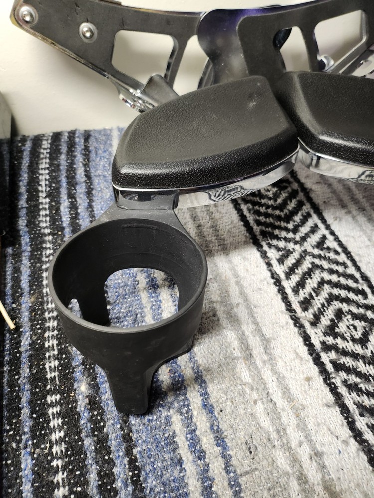Motorcycle Rear Passenger Armrests With Cupholders Pre-owned
