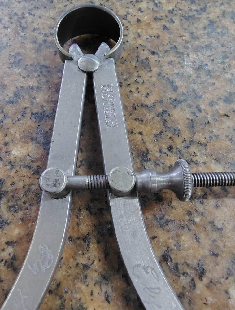 🗽 VINTAGE STARRETT 8" ID CALIPER