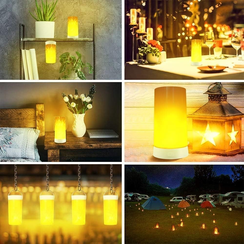 Versatile Hanging LED Flame Lantern - Magnetic Base & Gravity Sensing Effect