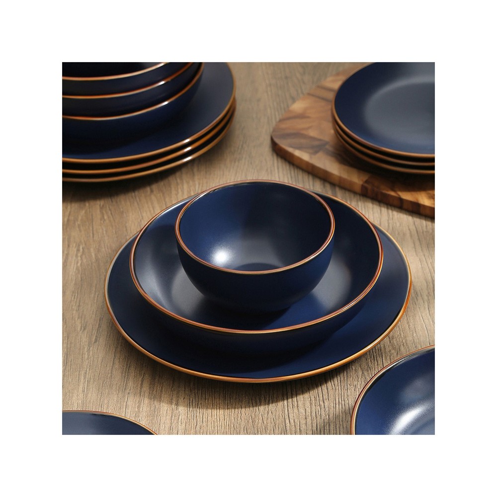 STONE LAIN Stoneware Dinnerware Set Brasa 16-Piece Dinnerware Set Stoneware,
