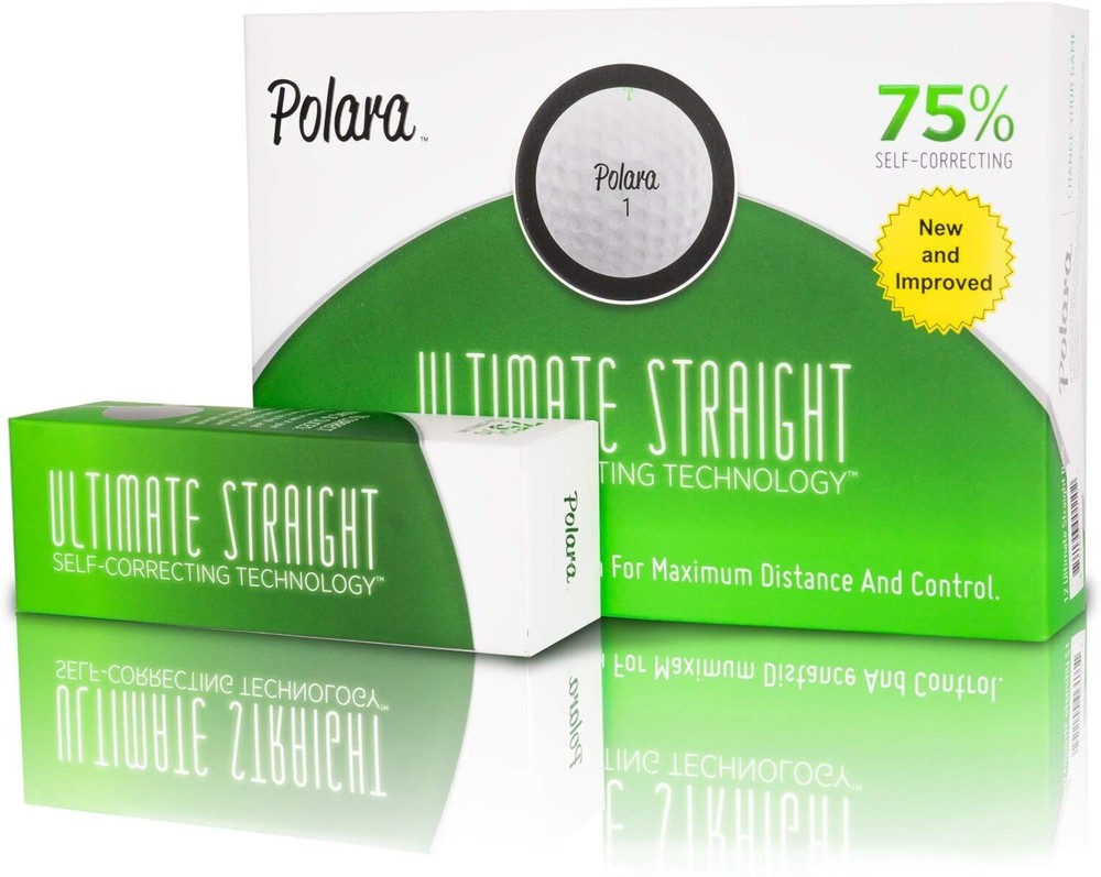 Polara Ultimate Straight Golf Balls Self-Correcting Technology 1 Dozen