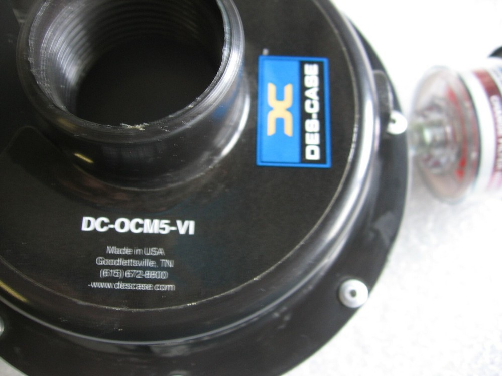 Des-Case DC-OCM5-VI Oil Coalescing Adapter w/ Single Position Vacuum Indicator