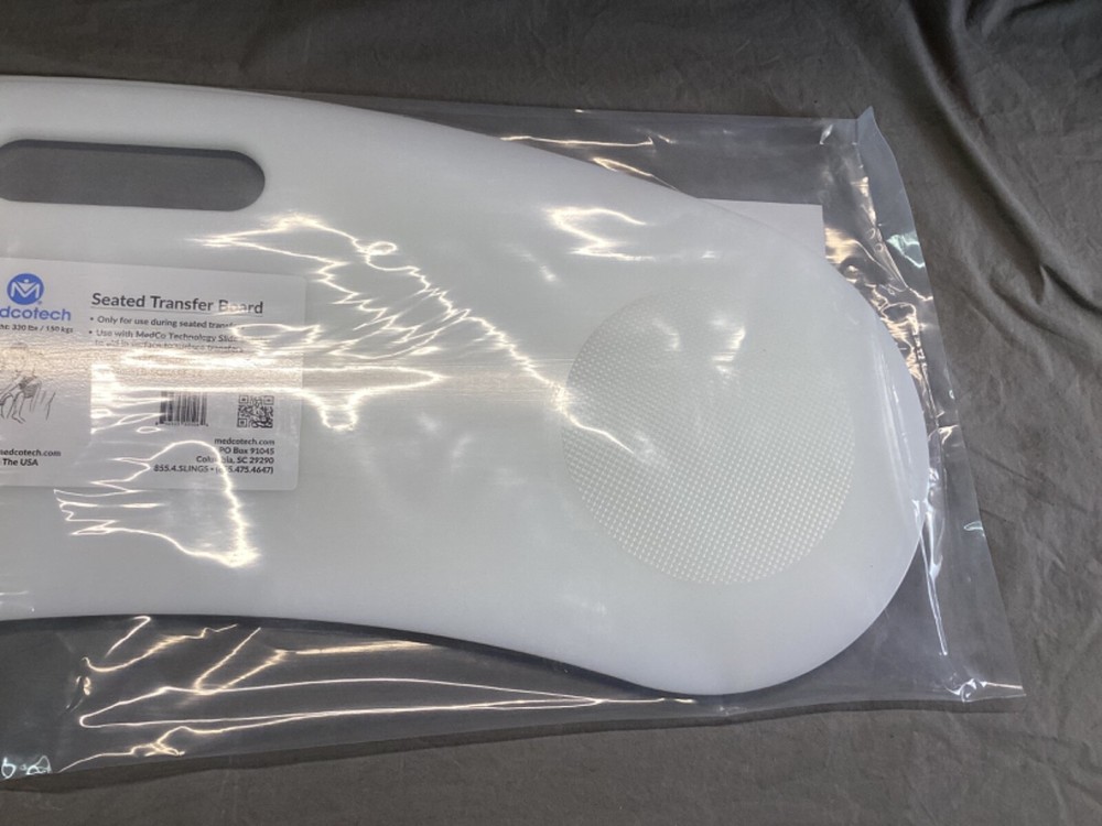 MedCo Technologies Premium Seated Slide Transfer Board STB-STANDARD White