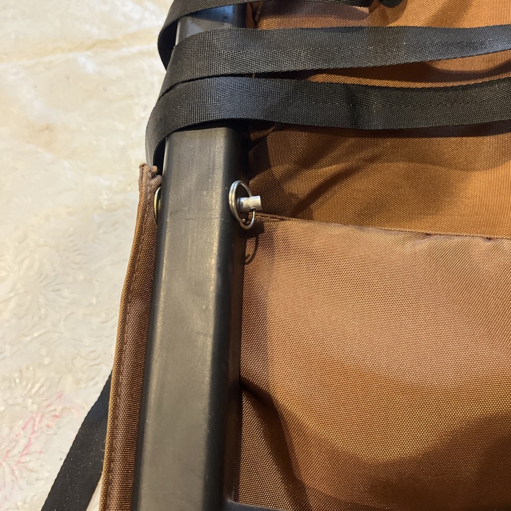 Camp Trails External Frame Hiking Backpack Size M Adjustable Black and Tan