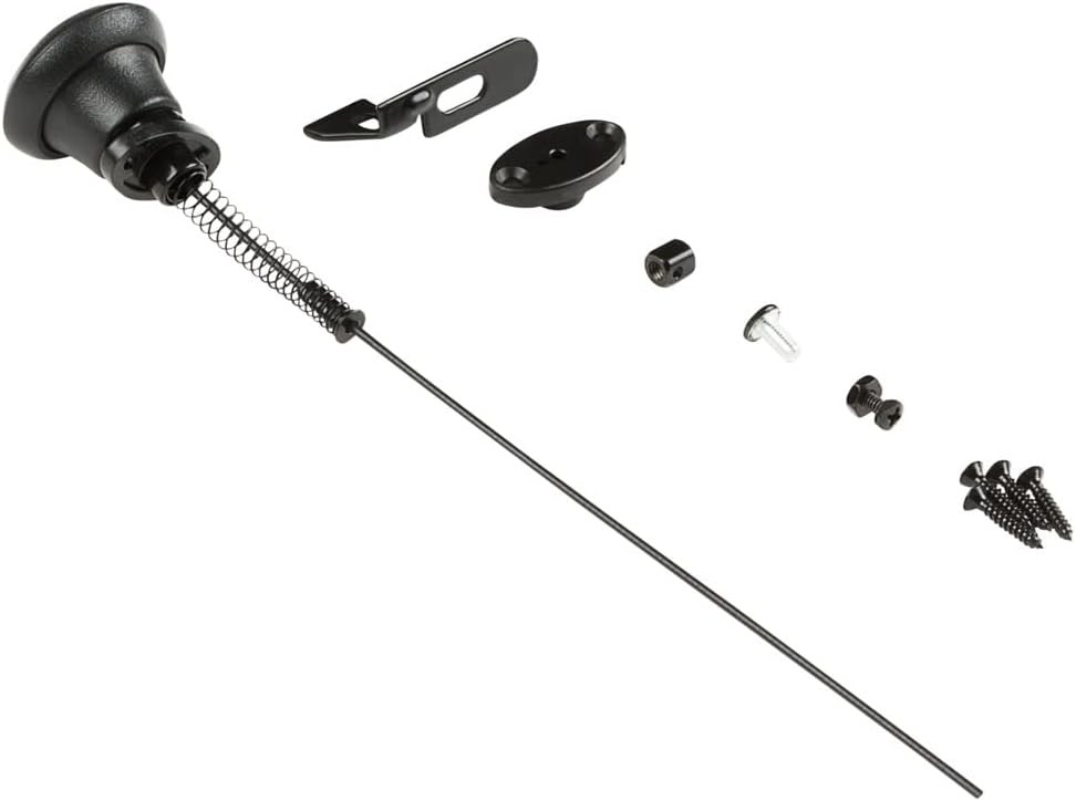 Gate Latch Cable Pull N109-070 by National Hardware in Black