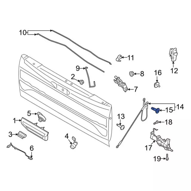 Genuine Ford Support Cable Screw W714928-S439