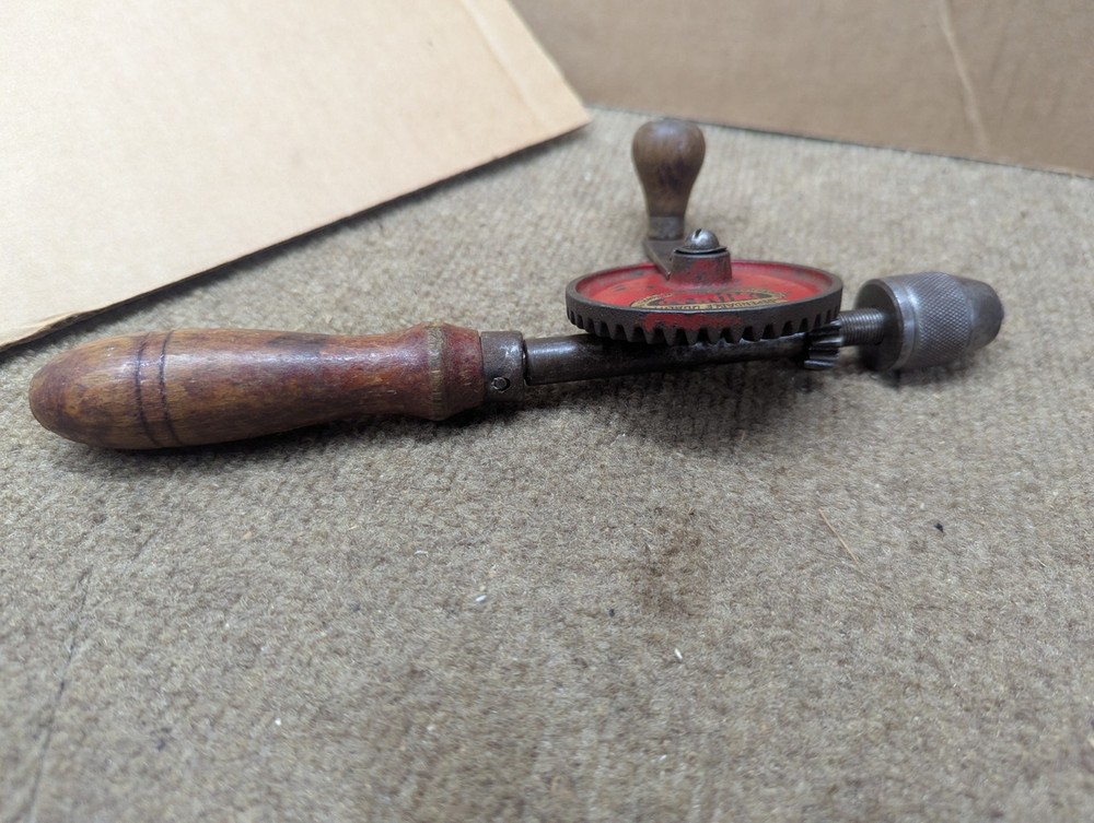 Vintage DUNLAP Hand Crank Egg Beater Drill