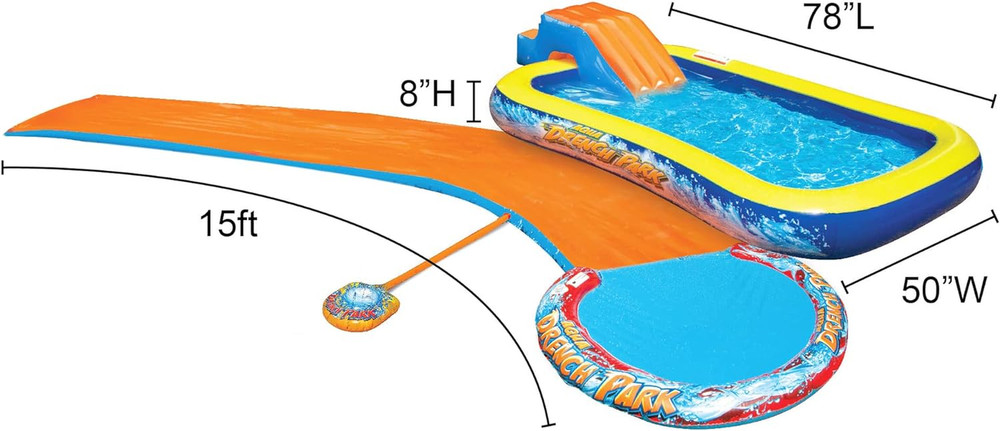 Aqua Drench 3-In-1 Splash Park, Multi