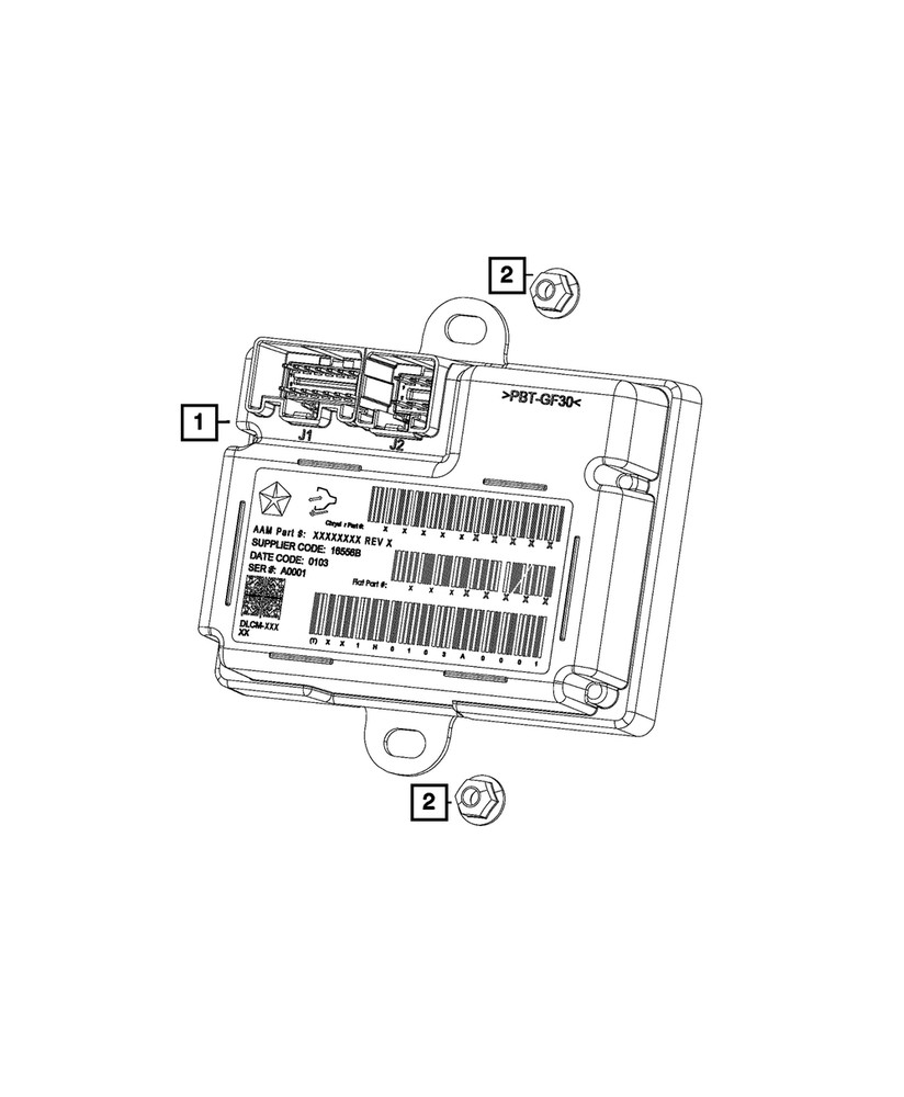 Genuine Mopar Transfer Case Control Module 68451234AB