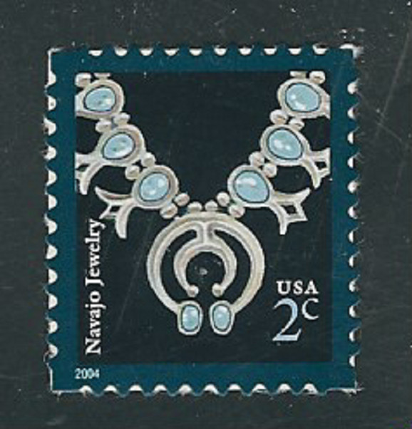 Scott  #3750... 2 Cent...Necklace... 15 Stamps..."2004"