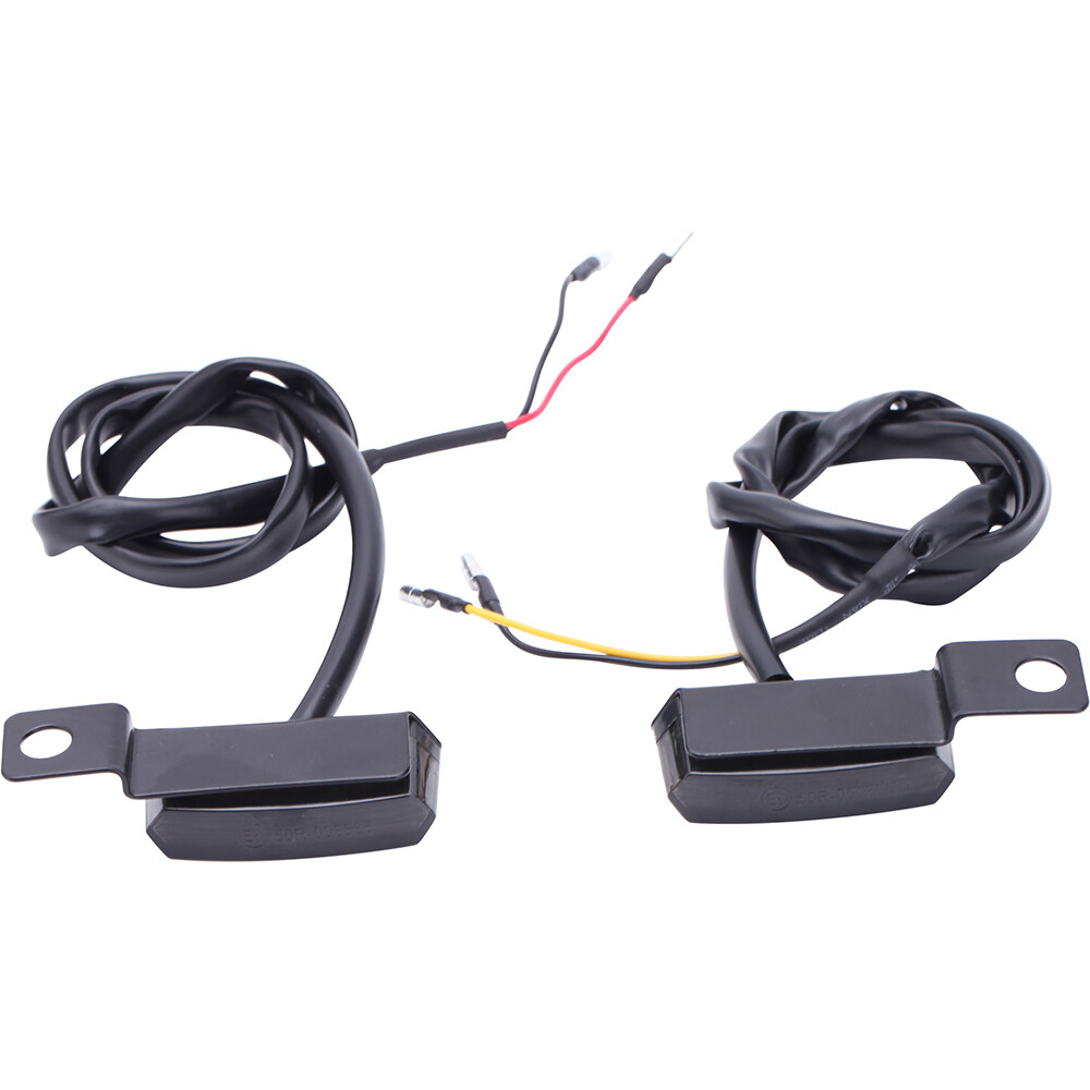 Motorcycle Sequential LED Turn Signals Flowing Mini Handlebar Light For Harley