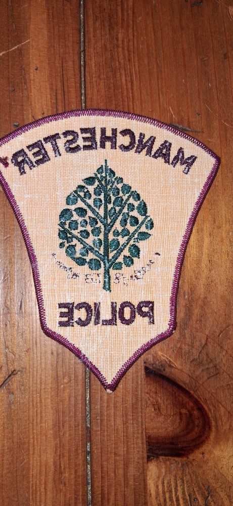 Manchester connecticut police patch nos with tree