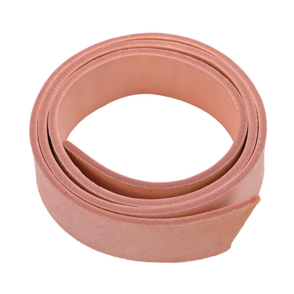 PU Leather Strap Leather Strip Smooth Single Sided 47inch Long Thick Flat