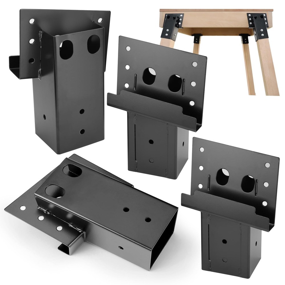 TFMUZERT Elevator Bracket, Deer Stand Brackets 4x4, Blind Bracket Black