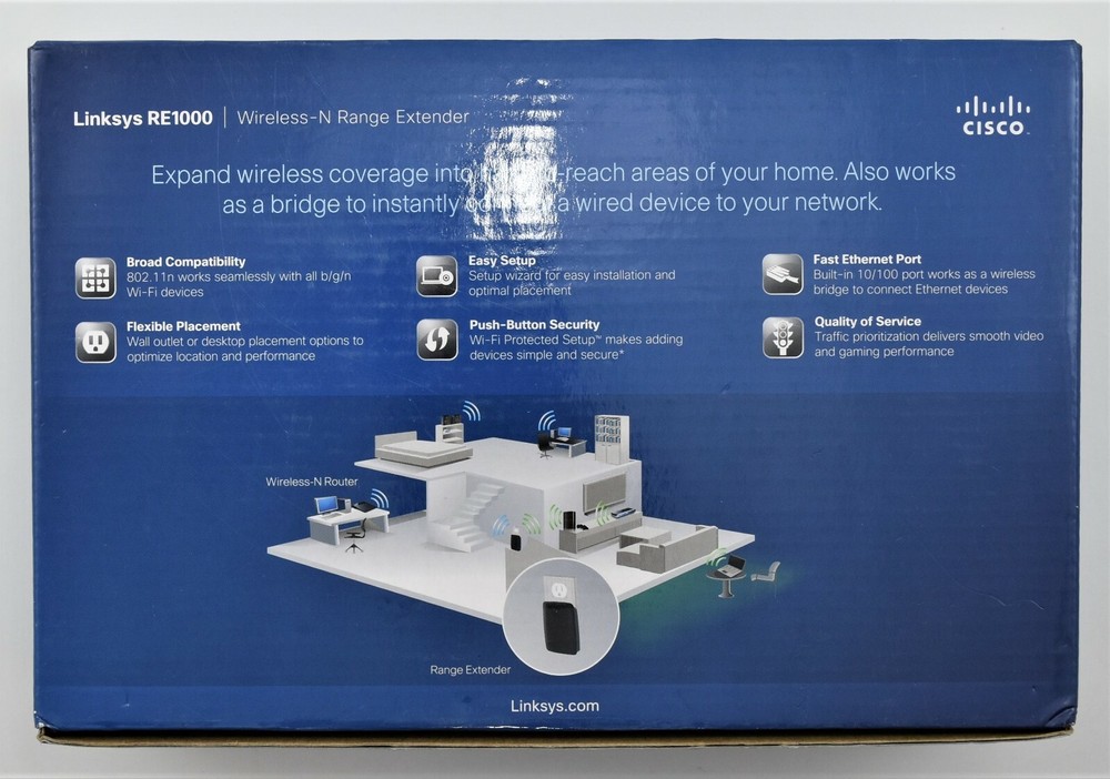 Linksys RE1000 V1.5 Wireless-N Range Extender