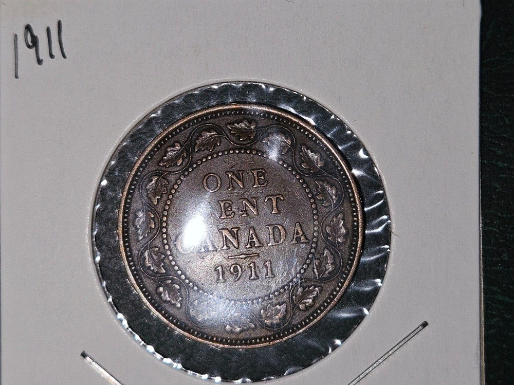 1911 Canada One Cent Queen Victoria Large Cent
