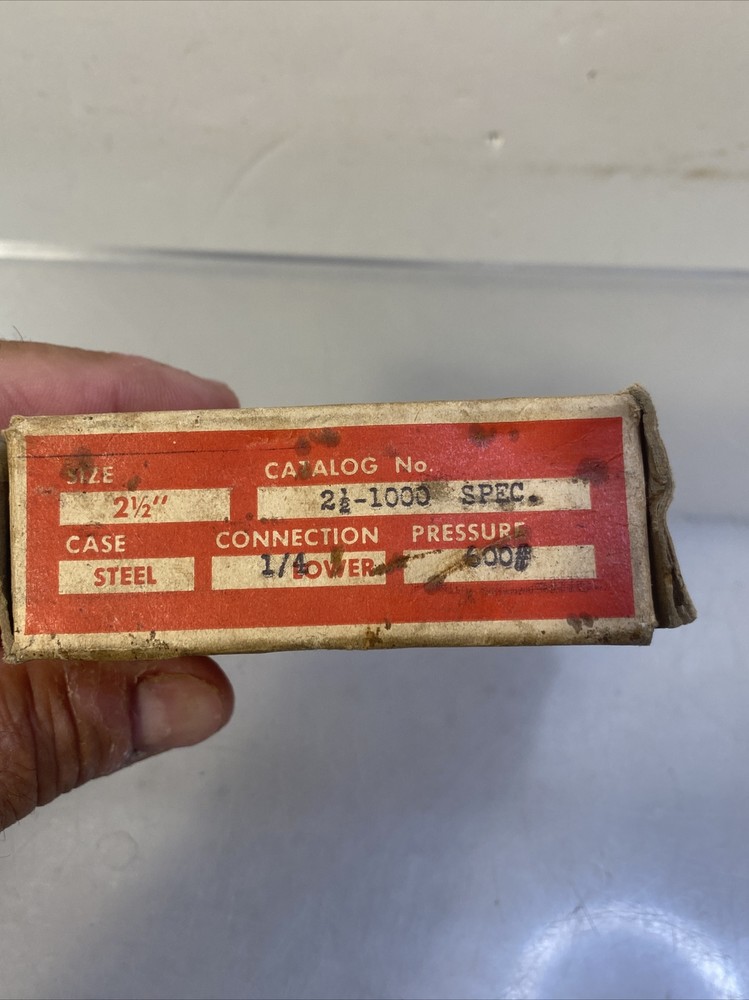 Vintage Ashcroft Gauge Box Only