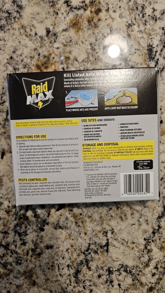 Three Pack Raid Ant And Killer Plus Bonus Roach Killer Pack