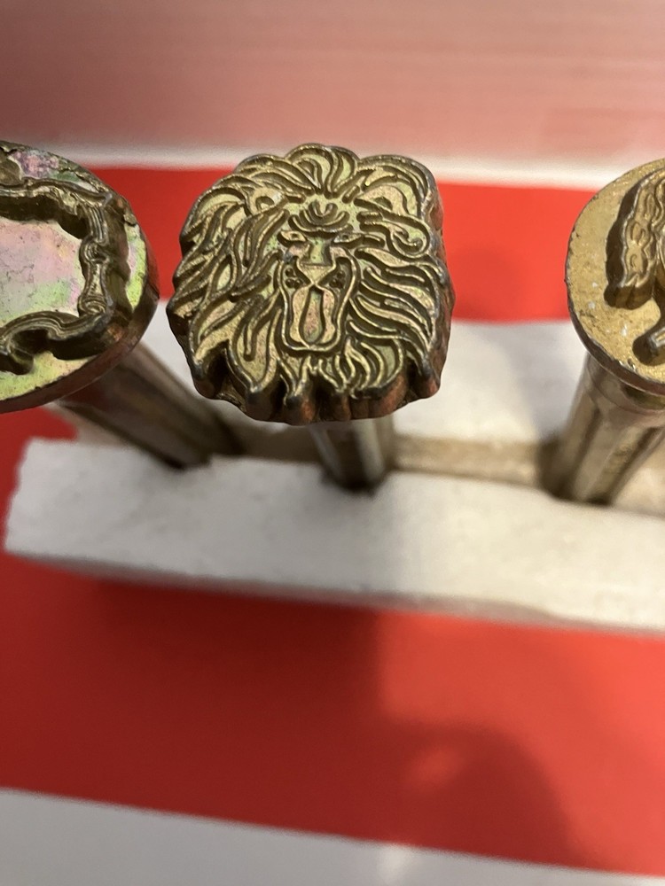 Vintage 7 Leather Tool Stamps Basic Tool USA