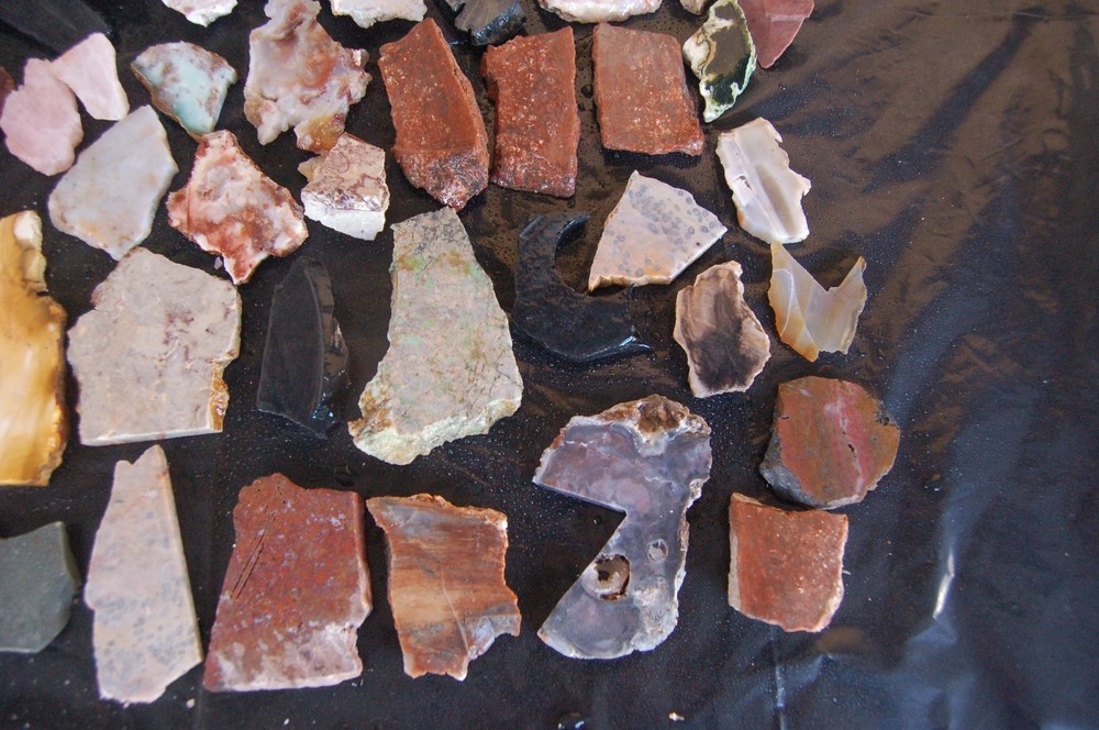 Miscellaneous Jasper, Agate and Marble Slabs, End Cuts Ect.
