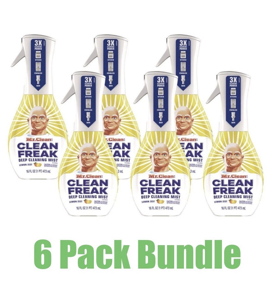 Mr. Clean 79129 Clean Freak Mist Multi-Surface Spray - Lemon (6/CT) New