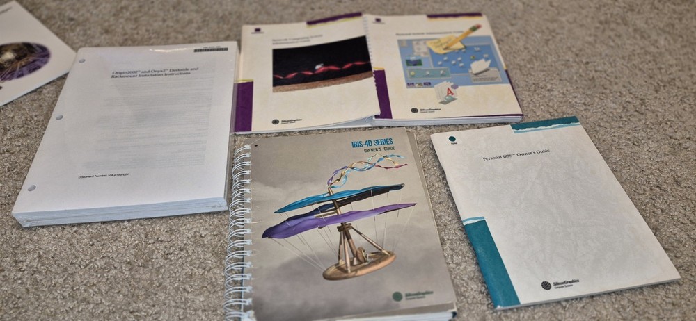 SGI Silicon Graphics Books Documentation Lot